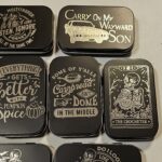 engraved metal tin