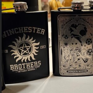 laser engraved flask